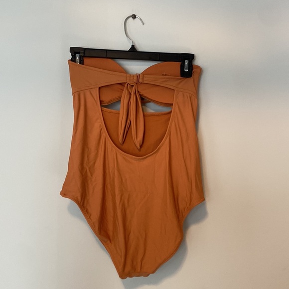 American Eagle Rust Colored One Piece Medium Bathing Suit - Picture 2 of 3